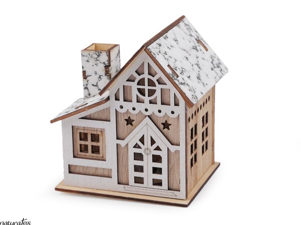 Illuminated Wooden House